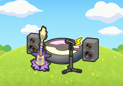 Amped rock stage