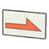Arrow sign (right)