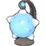 Blue meteor lamp
