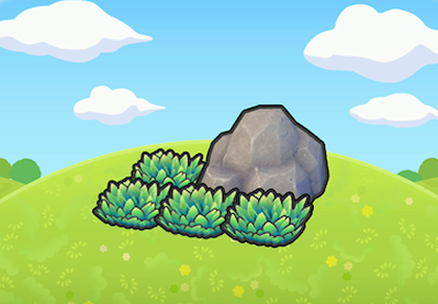 Boulder-shaded Tall Grass