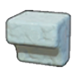 Carved coarse rock