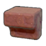 Carved red rock