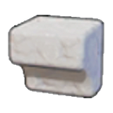 Carved white rock
