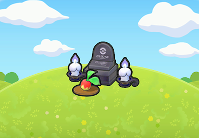 Creepy grave offering
