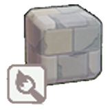 Damaged stone tiling