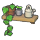 Decorative plant shelf