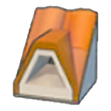 Dormered brick roof