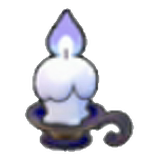 Eerie candle