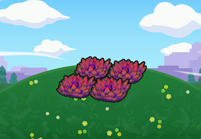 Elevated red tall grass