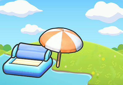 Floating in the shade