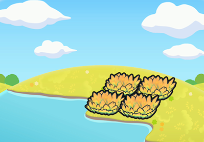 Hydrated yellow tall grass