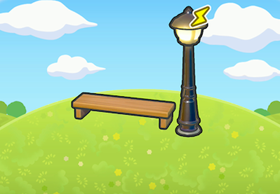 Illuminated bench