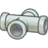 Iron pipe (horizontal cross)