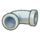 Iron pipe (horizontal curve)