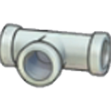 Iron pipe (horizontal T)