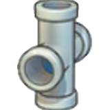 Iron pipe (vertical cross)
