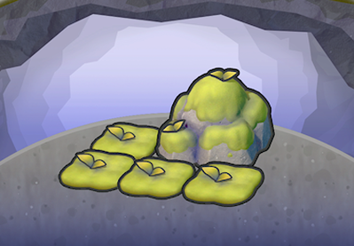 Mossy boulder