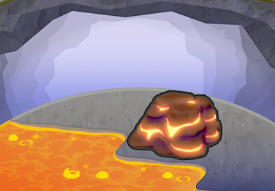 Piping-hot lava