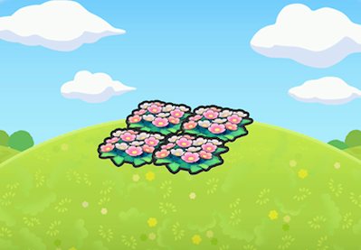 Pretty flower bed