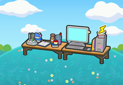 Researcher's desk