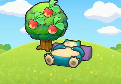 Tree-shaded snoozing Snorlax