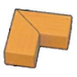 Wooden border (corner)